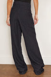 R13 Pants Triple Pleat Crossover Trouser in Dark Navy Stripe R13 Triple Pleat Crossover Trouser in Dark Navy Stripe