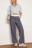 R13 Tops Twisted Front Shirt in Light Blue R13 Twisted Front Shirt in Light Blue