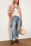 R13 Cuffed Romeo Jean in Merrin Blue