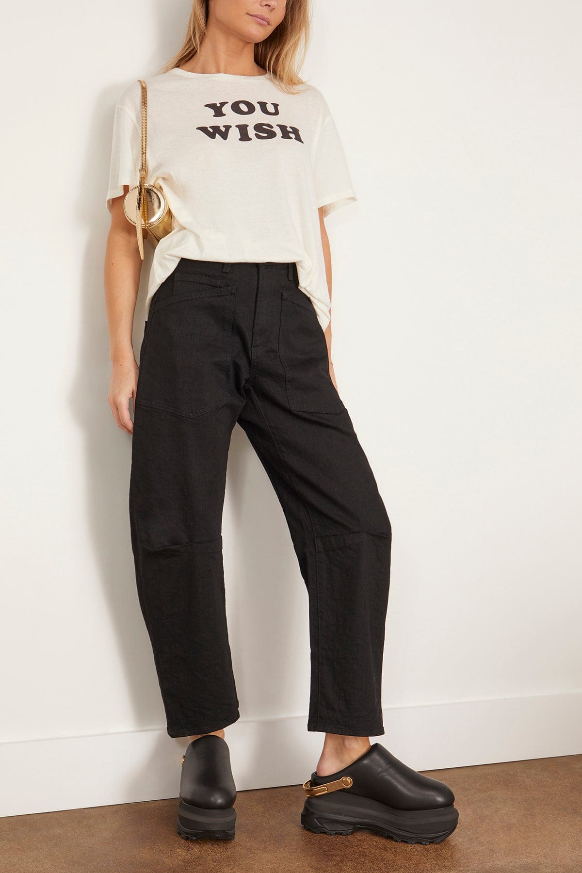 R13 You Wish Boy T in Ecru