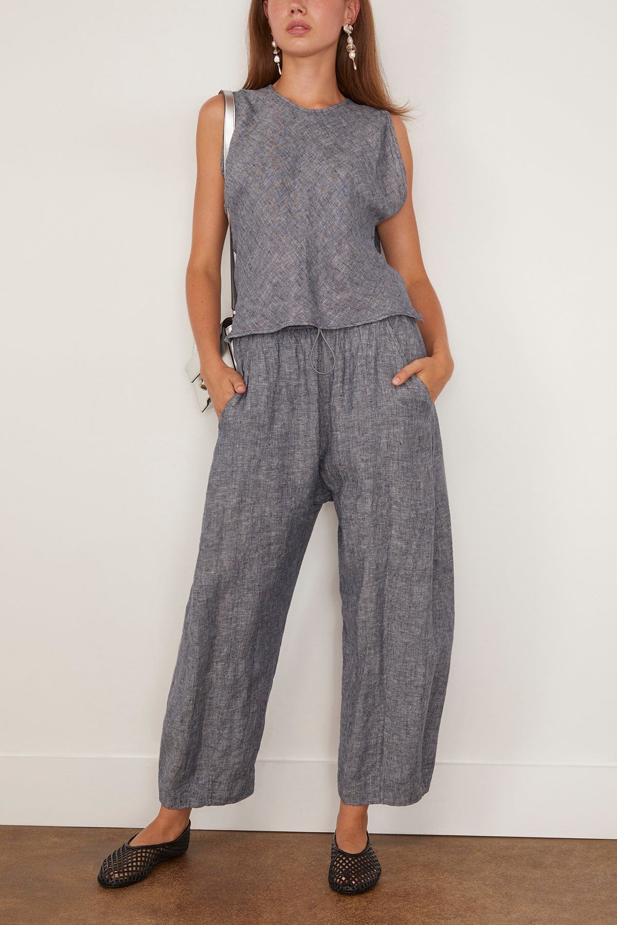 Rachel Comey Brooke Top in Heather Black