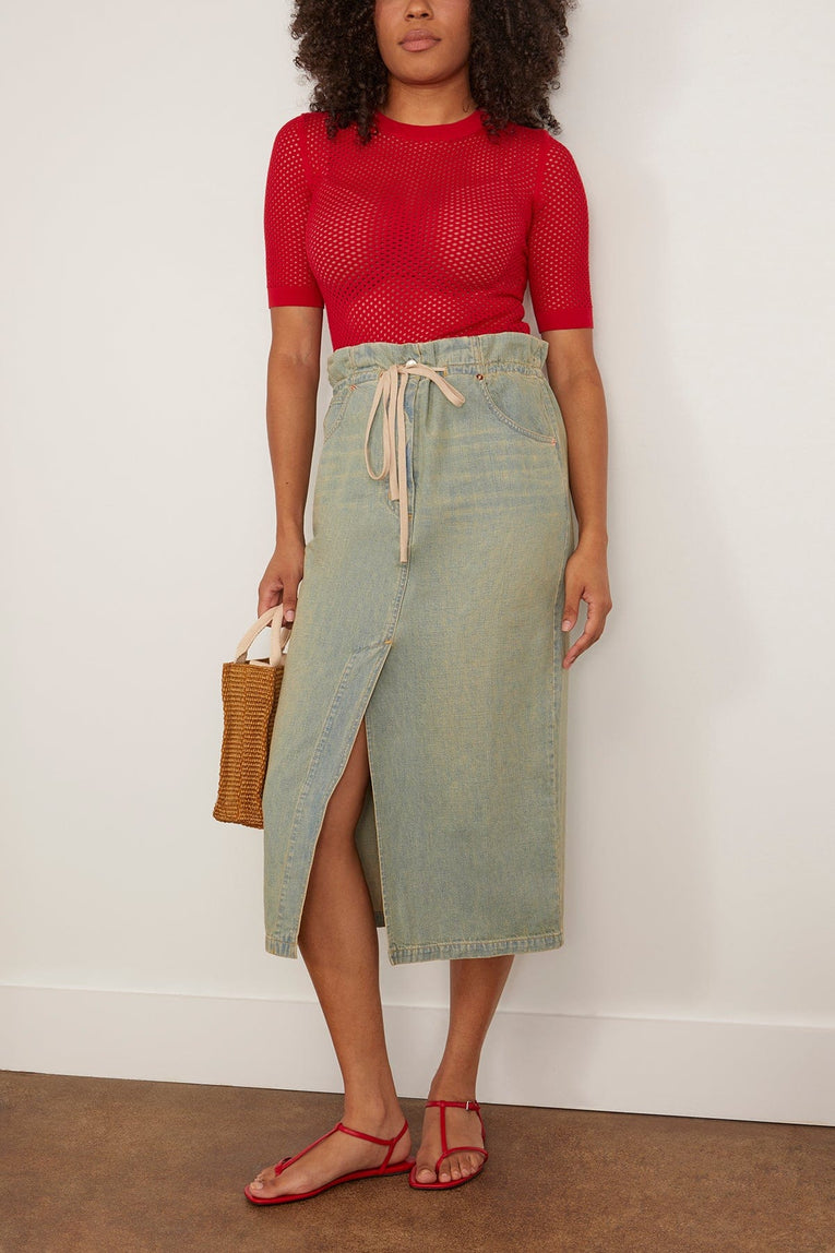 Rachel Comey Carta Skirt in Khaki Indigo