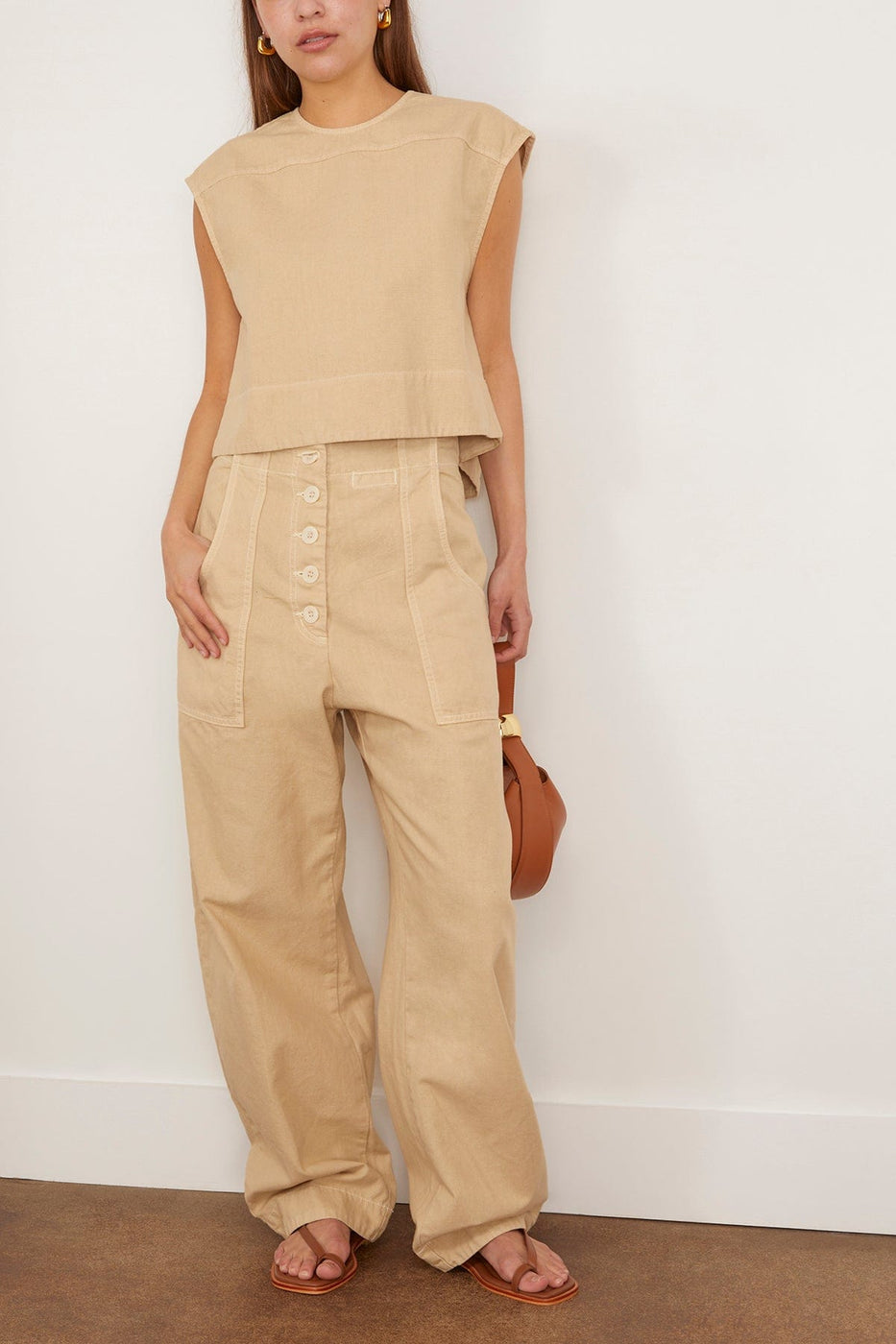 Rachel Comey Tops Orla Top in Cement Rachel Comey Orla Top in Cement