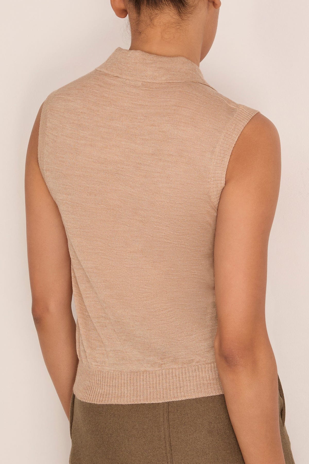 Hampden Clothing Pola Vest in Brown