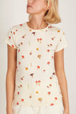 Rag And Bone All Over Mushroom Tee in Ivory Multi