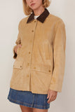 Rag And Bone Cassidy Suede Jacket in Tan