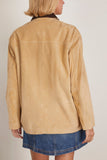 Rag And Bone Cassidy Suede Jacket in Tan