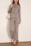 Rag And Bone Irina Kick Flare Pant in Brown
