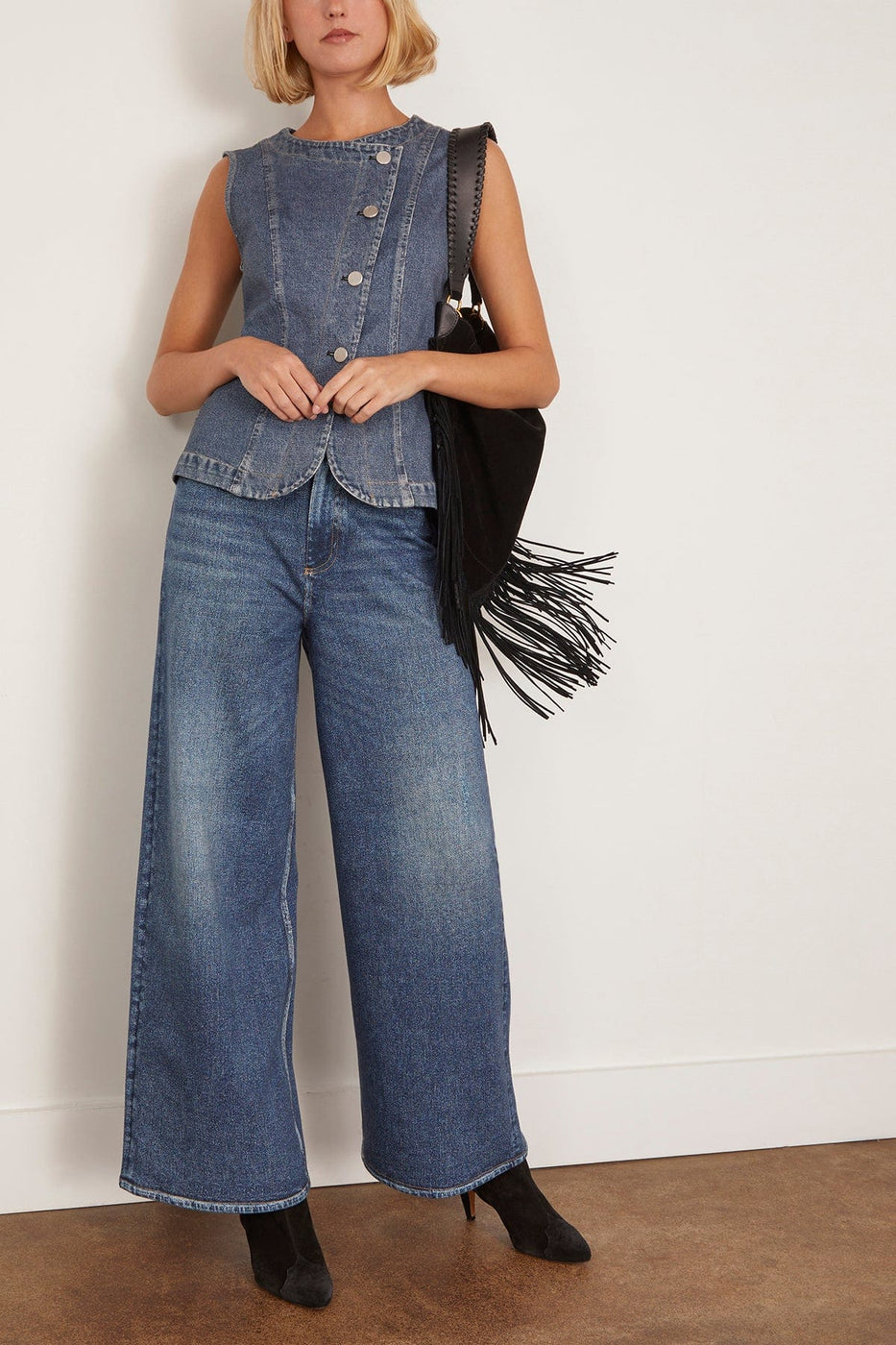 Rag And Bone Miramar Ponte Olivia Vest in Woodside