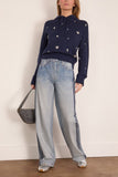 Rag And Bone Miramar Terry Wide Leg Track Pant in Coney