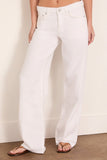 Rag And Bone Saige Full Straight Jeans in White