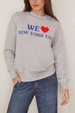 Rag And Bone We Heart NYC Sweatshirt in Heather Grey