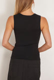 Rohe Tops Bustier Shaped Knitted Top in Black Rohe Bustier Shaped Knitted Top in Black
