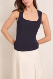 Rohe Bustier Shaped Knitted Top in Navy