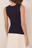 Rohe Bustier Shaped Knitted Top in Navy