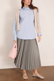 Rohe Double Collar Shirt in Blue Stripe