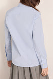 Rohe Double Collar Shirt in Blue Stripe