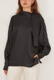 Rohe Foulard Silk Top in Black