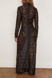 Rohe Lace Turtleneck Dress in Black