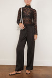 Rohe Lace Turtleneck Top in Black