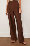 Rohe Mid-Waist Tailored Trousers in Mahogany