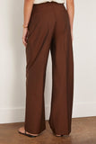 Rohe Mid-Waist Tailored Trousers in Mahogany