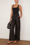 Rohe Organza Silk Parachute Trousers in Black