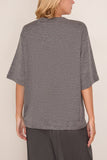 Rohe Oversized Soft Merino T-Shirt in Mid Grey Melange
