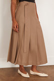 Rohe Plisse Wrap Skirt in Khaki