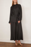 Rohe Silk Gilet-Dress in Black