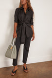 Rohe Silk Knotted Shirt in Black