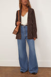 Rohe Suede Cinched Blazer in Dark Chocolate