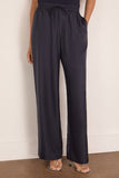 Rohe Wide Leg Silk Trousers in Night