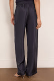 Rohe Wide Leg Silk Trousers in Night
