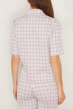 Rosetta Getty Tops Boxy Polo T-Shirt in Navy/Red Rosetta Getty Boxy Polo T-Shirt in Navy/Red