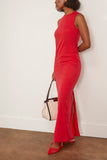 Rosetta Getty Fitted Sheath Dress in Red