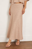 Rosetta Getty Flared Skirt in Beige