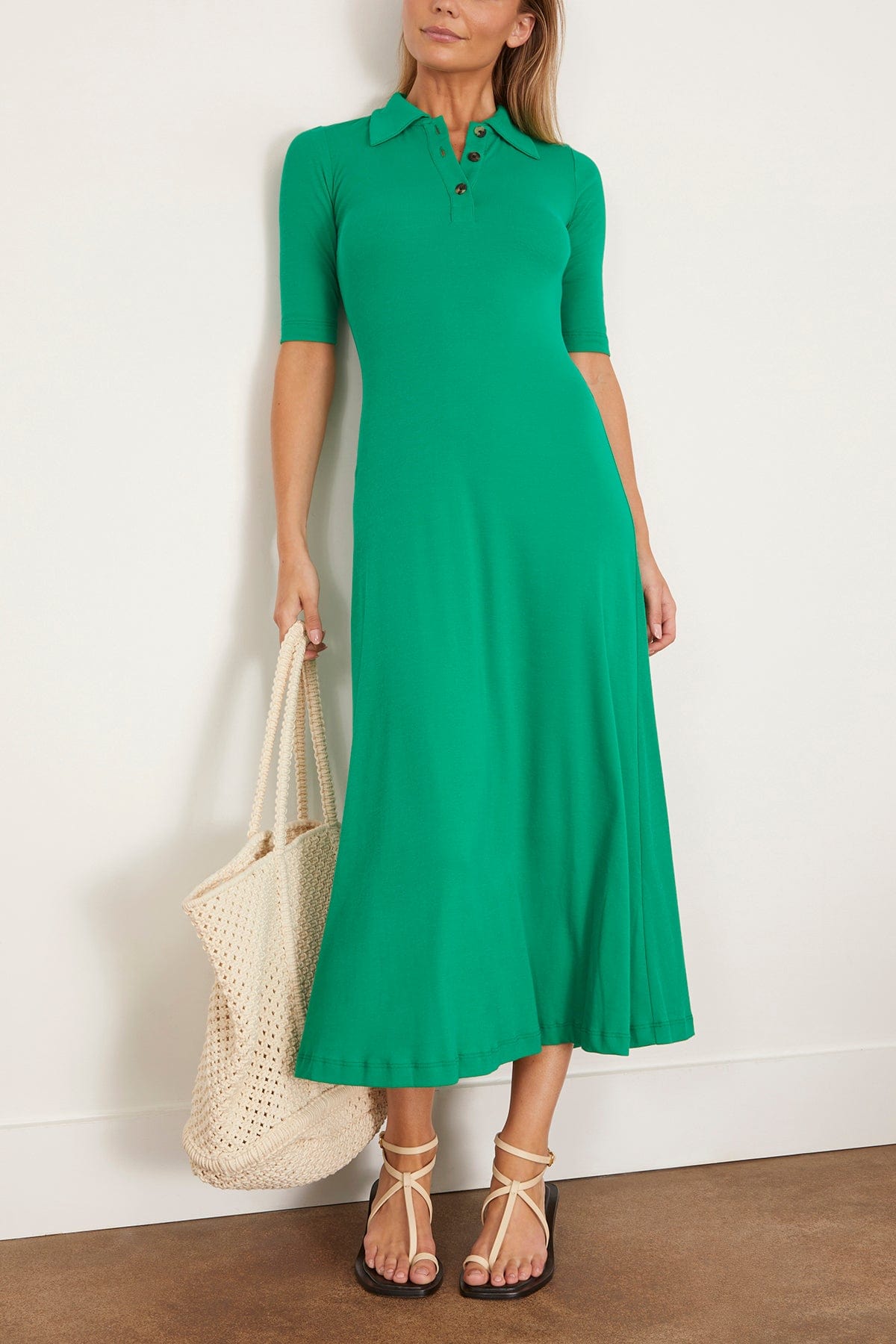 Rosetta Getty Casual Dresses Polo Dress in Green Rosetta Getty Polo Dress in Green