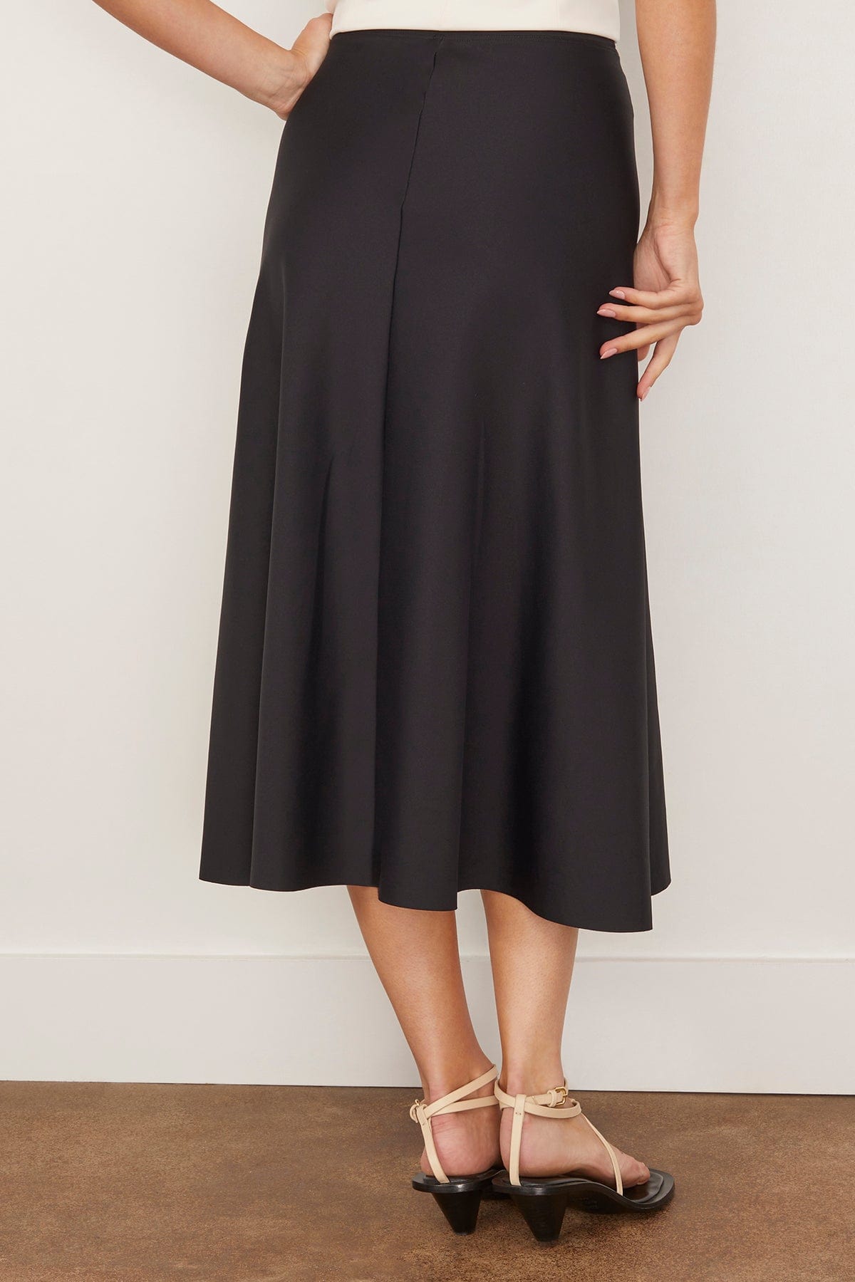 Rosetta Getty Skirts Pull On Flared Skirt in Black Rosetta Getty Pull On Flared Skirt in Black