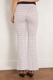 Rosetta Getty Pants Pull on Cropped Flare in Navy/Red Rosetta Getty Pull on Cropped Flare in Navy/Red