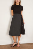 Rosetta Getty Casual Dresses Short Sleeve Apron Combo T-Shirt Dress in Black Rosetta Getty Short Sleeve Apron Combo T-Shirt Dress in Black