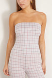 Rosetta Getty Tops Strapless Bandeau in Navy/Red Rosetta Getty Strapless Bandeau in Navy/Red