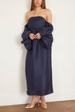 Rosie Assoulin Cocktail Dresses Balloon Sleeve Dress in Navy Rosie Assoulin Balloon Sleeve Dress in Navy