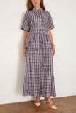 Rosie Assoulin Boogie Woogie Bugle Boy Dress in Navy Check