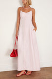 Rosie Assoulin High Garden Maxi Dress in Blush