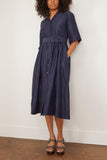 Rosie Assoulin Jane Shirt Dress in Navy