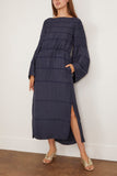 Rosie Assoulin Ribbon Caftan Dress in Navy