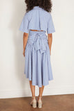 Rosie Assoulin Casual Dresses Tie Shirt Dress in Blue Stripe Rosie Assoulin Tie Shirt Dress in Blue Stripe