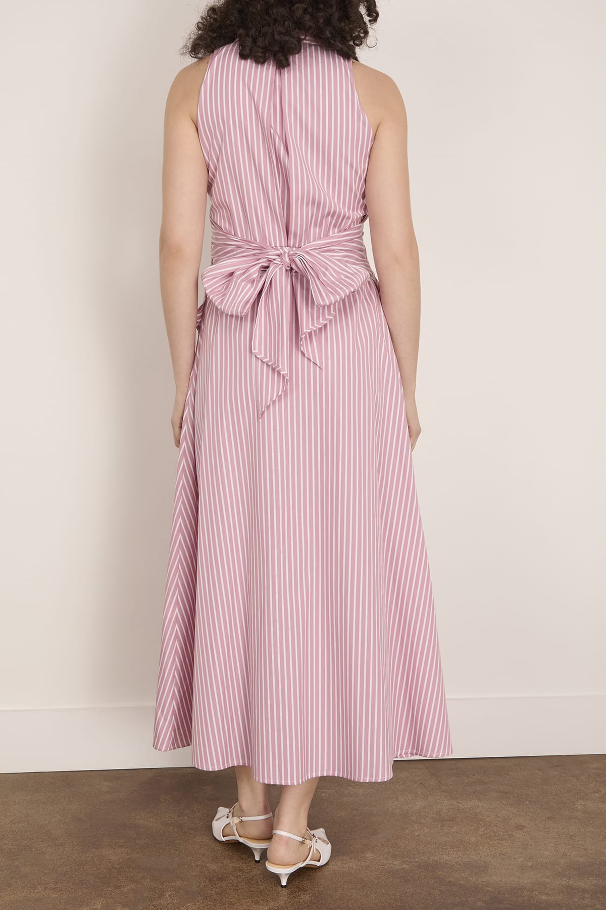 Tanya Taylor Hannah Dress in Vintage Rose/Optic White
