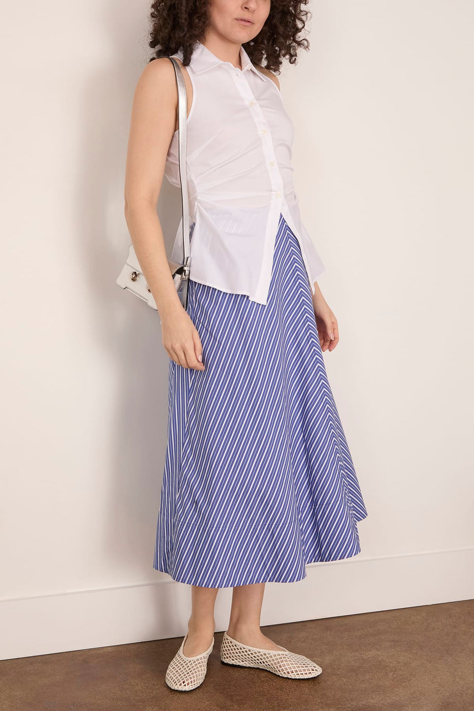 Tanya Taylor Hannah Top in Optic White